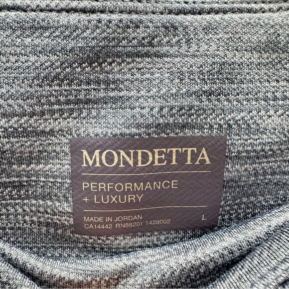 Mondetta grey athletic leggings with pockets women's large - Picture 5 of 5